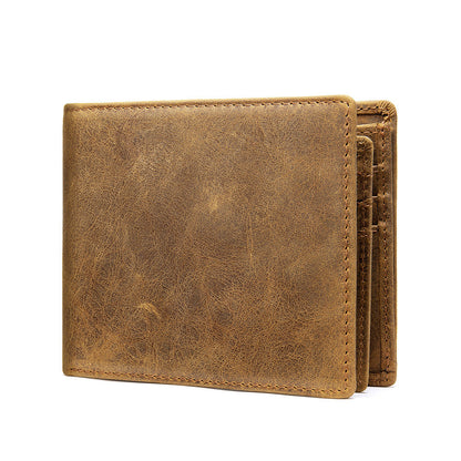 Thin Men's Leather Bifold RFID Wallet