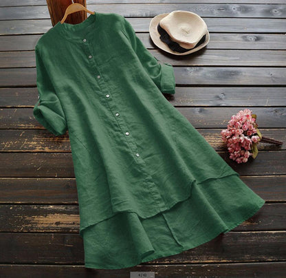 Ladies' Classic Crew Neck Long Sleeve Dress