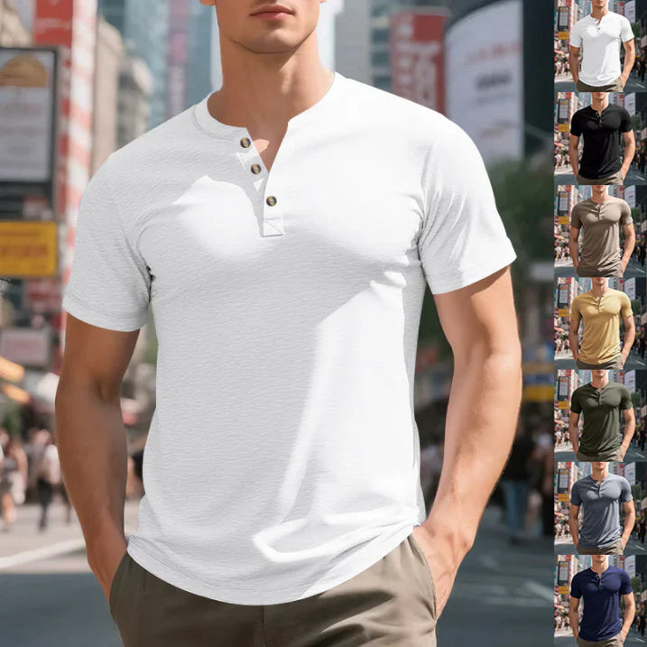 Casual Breathable Short Sleeve Men's Shirt