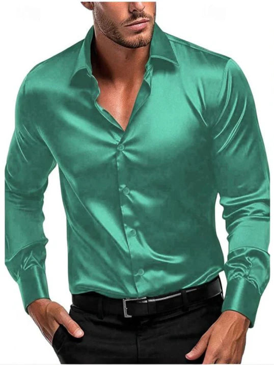 Classic Mens Casual Long Sleeve Button Shirt