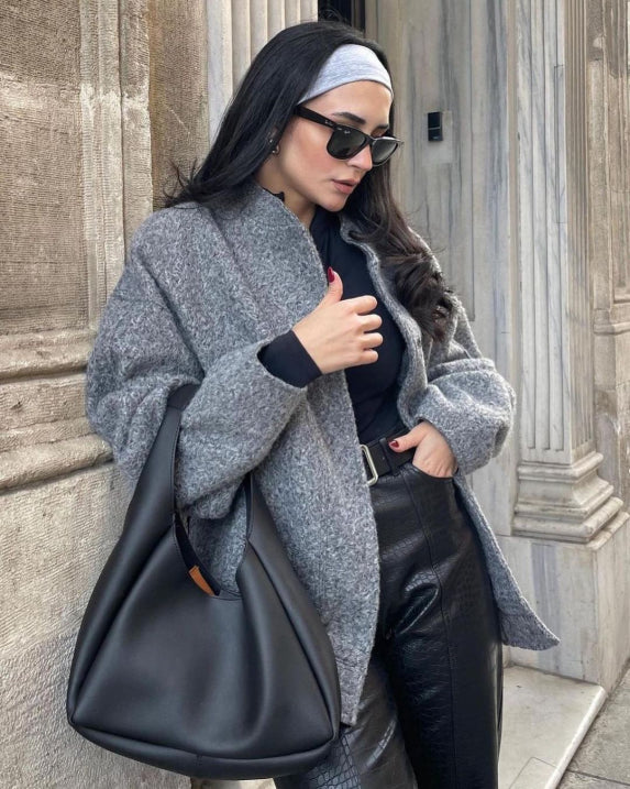 Classic Women's Zipper Bomber Coat - Luxivelle
