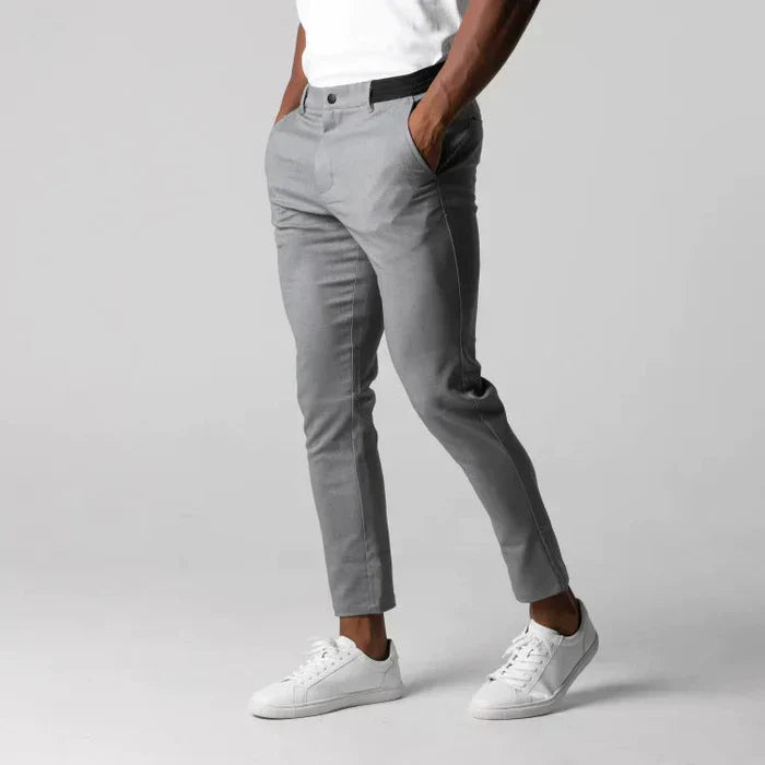 Comfortable Fit Mens Elastic Trousers - Luxivelle