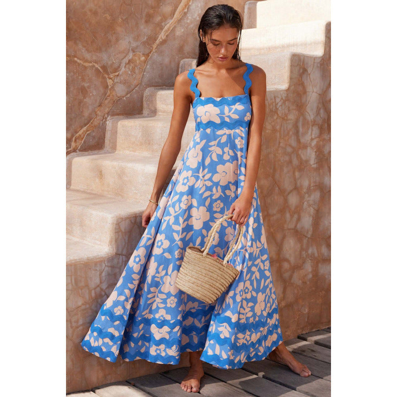 Summer Floral Tank Maxi Dress
