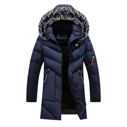 Warm Quilted Puffer Coat for Men