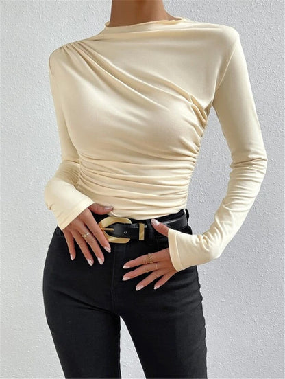Ladies' Relaxed Fit V Neck Long Shirt