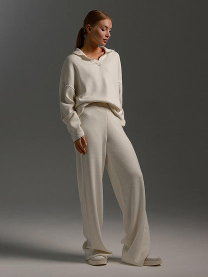 Ladies Classic Polo Top and Trousers Suit