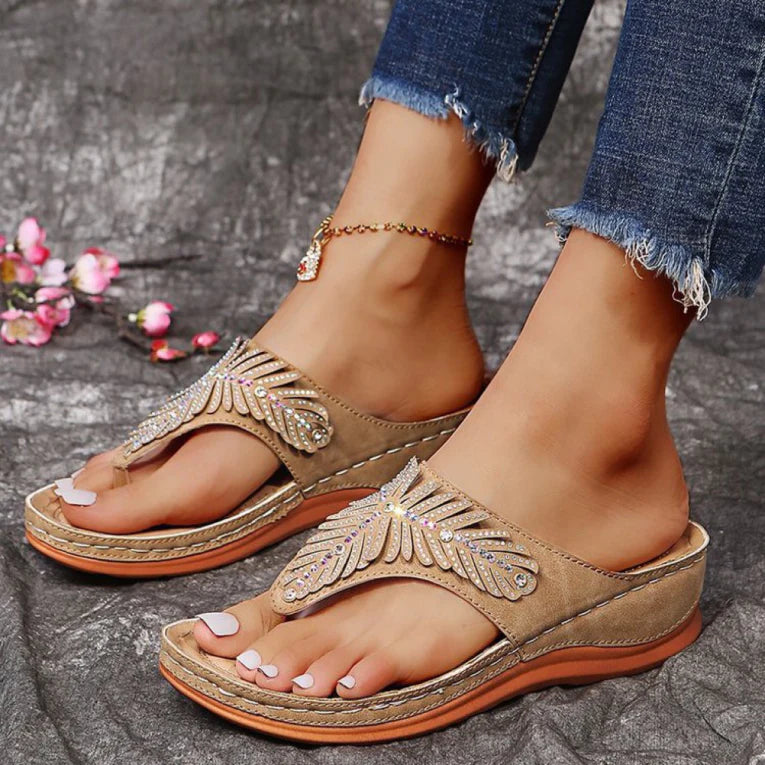 Comfortable Women's Contoured Flip Flop Shoes