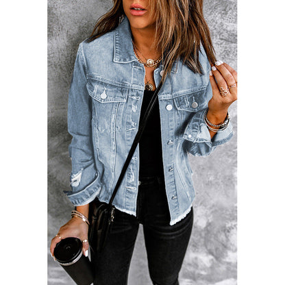Comfortable Women's Jacket with Pockets and Loose Fit