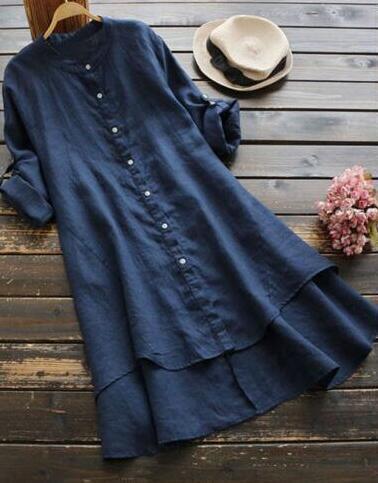 Ladies' Classic Crew Neck Long Sleeve Dress