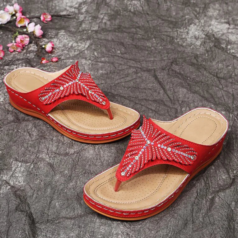 Comfortable Women's Contoured Flip Flop Shoes