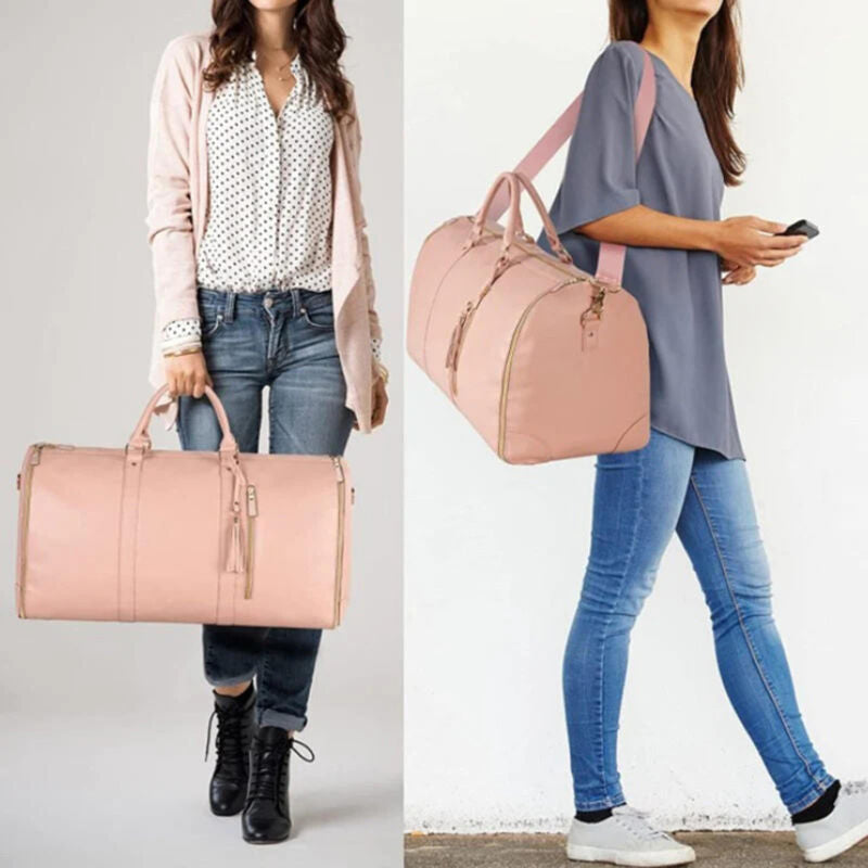 Large Wheeled Suitcase with Multiple Pockets - Luxivelle