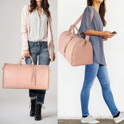 Large Wheeled Suitcase with Multiple Pockets - Luxivelle