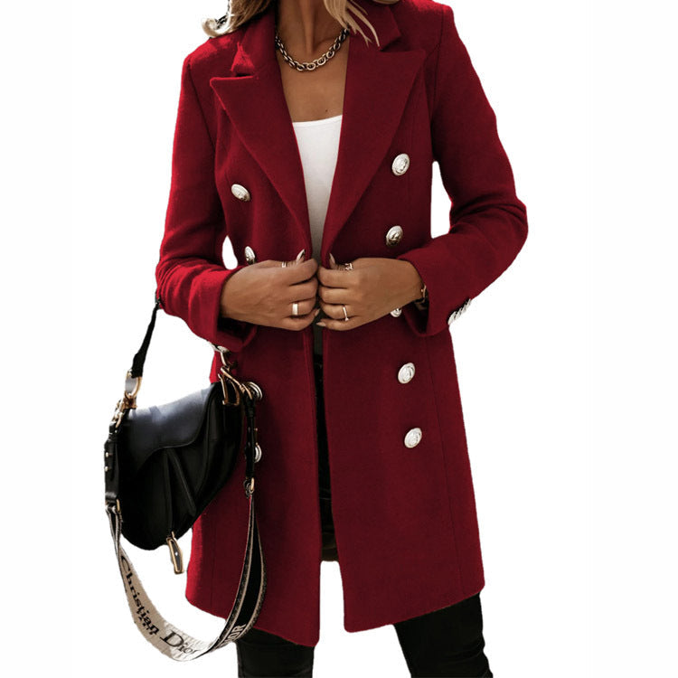 Tailored Fit Women's Coat Jacket with Classic Design