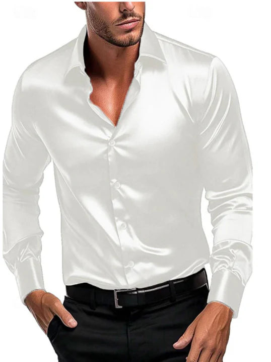 Classic Mens Casual Long Sleeve Button Shirt