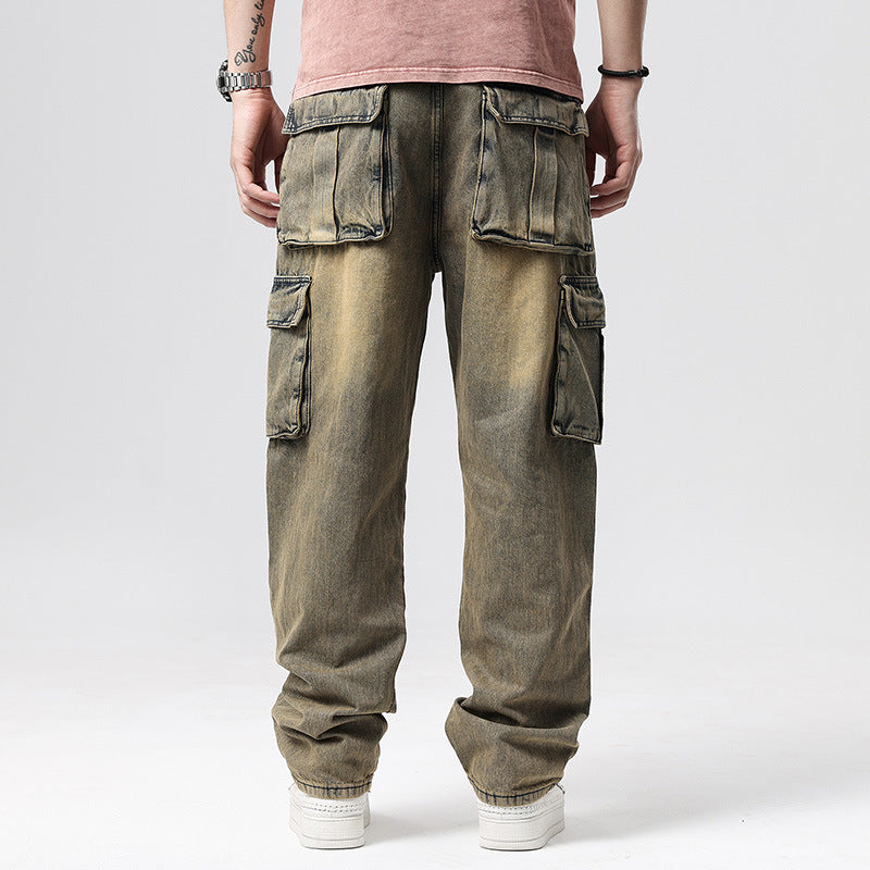 Luke | Denim Cargo Jeans