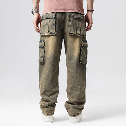 Luke | Denim Cargo Jeans