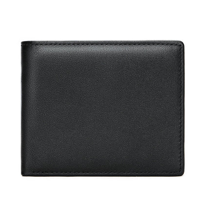 Thin Men's Leather Bifold RFID Wallet