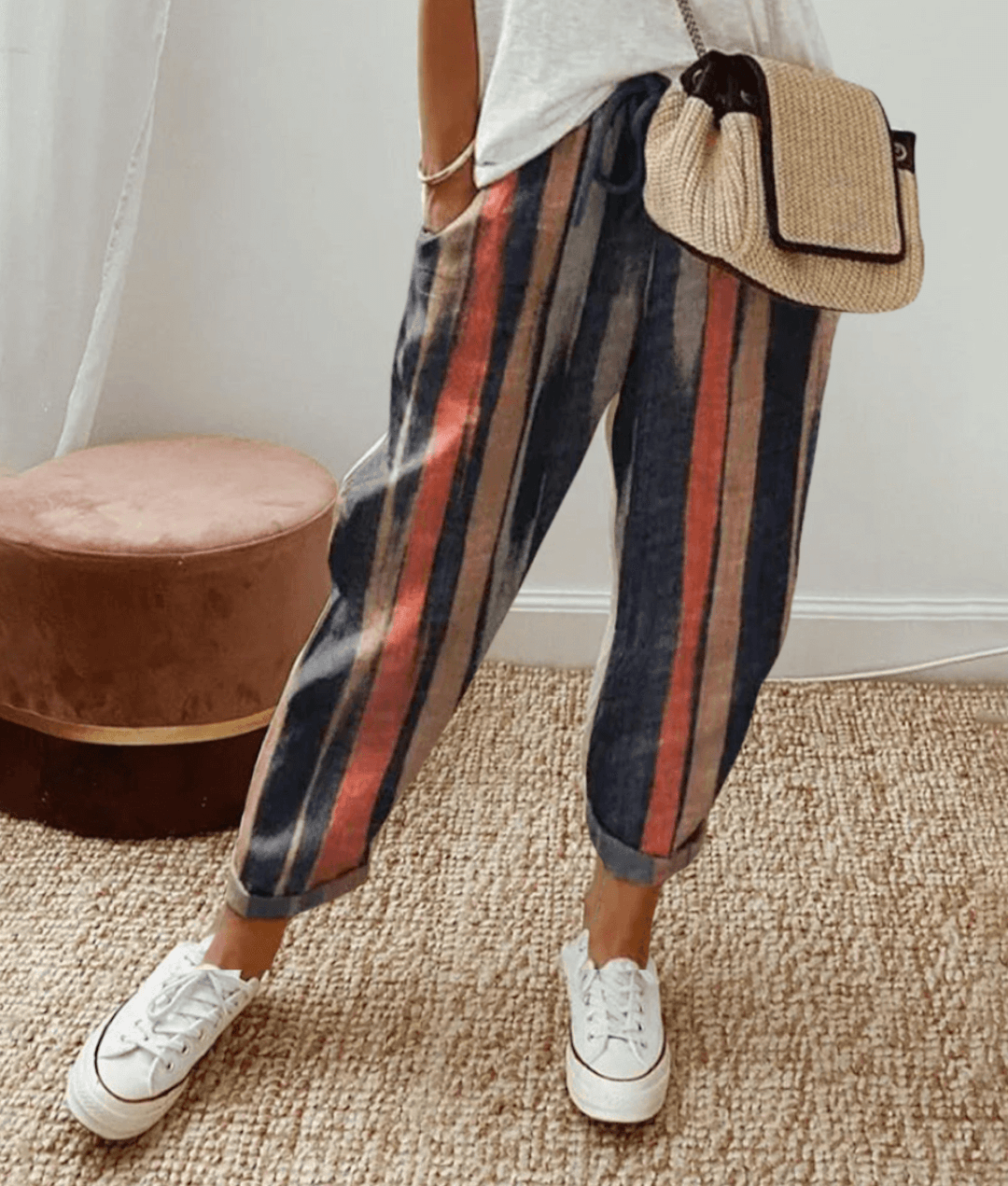Ladies Elastic Waist Pants