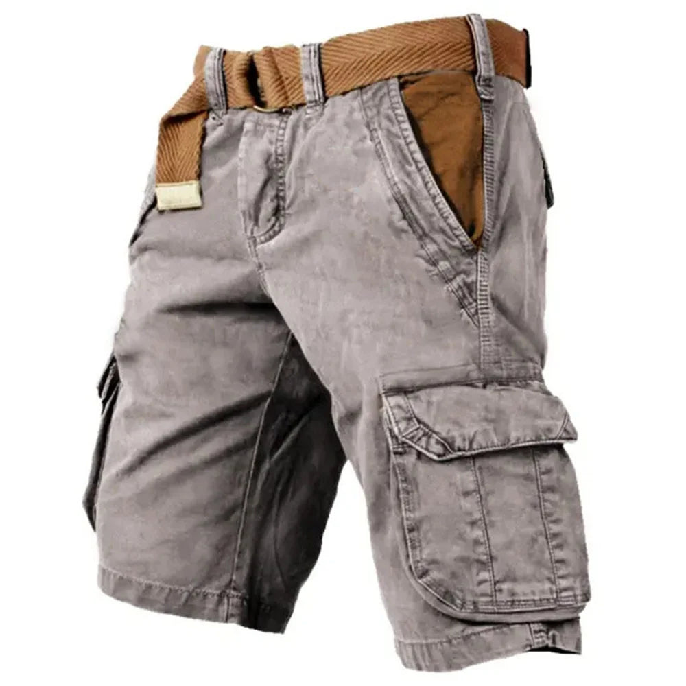 Eero | Men's Cargo Shorts - Classic Black Summer Style with Spacious Pockets-2