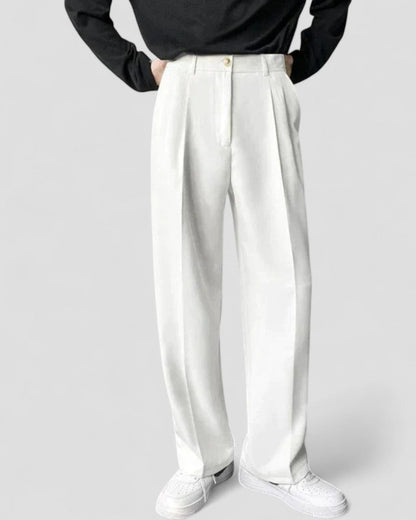 Old Money Wide Leg Trousers for Men 0