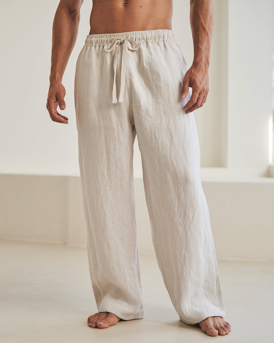 Old Money linen trousers summer pants for men 1