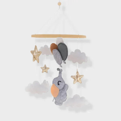Gentle Wooden Baby Mobile No Battery Required
