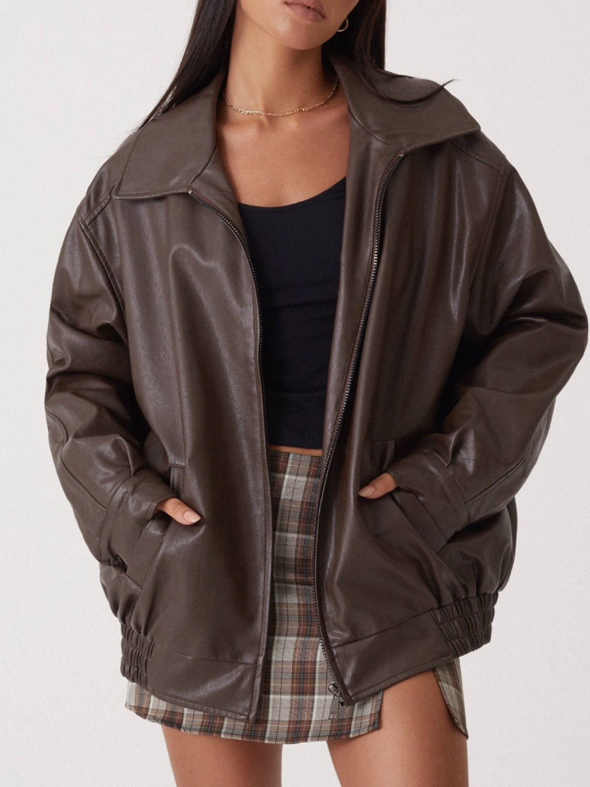 Olivia | Elegant & Versatile Design Leather Jacket 5