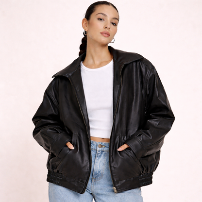 Olivia | Elegant & Versatile Design Leather Jacket 7