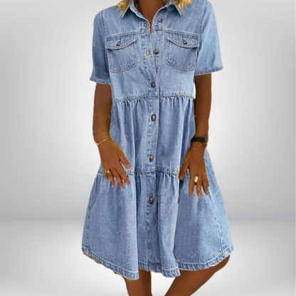 Chic Blue Jeans Sundress