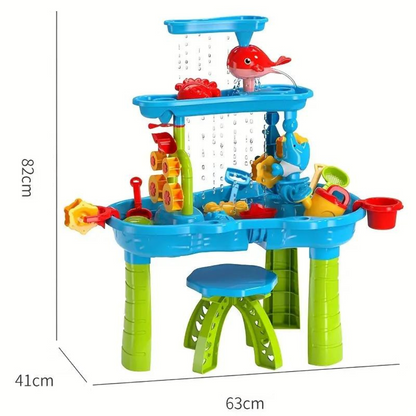Fun 3-Tier Kids Water Play Table Set
