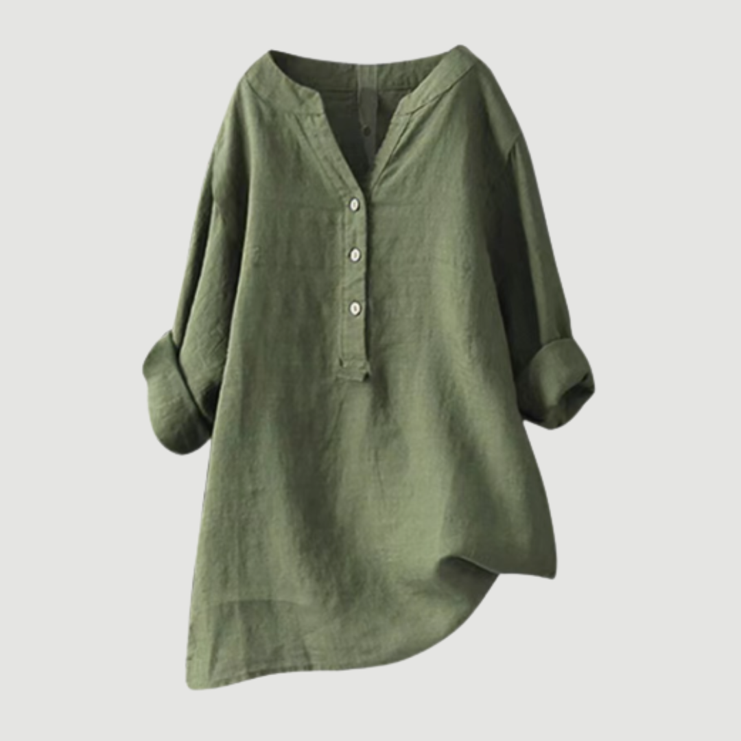 Lightweight Casual Women's Cotton Shirt Top