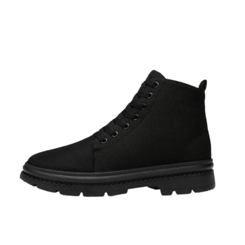 KORE | Black Ankle Boots with Invisible Height Increase 1