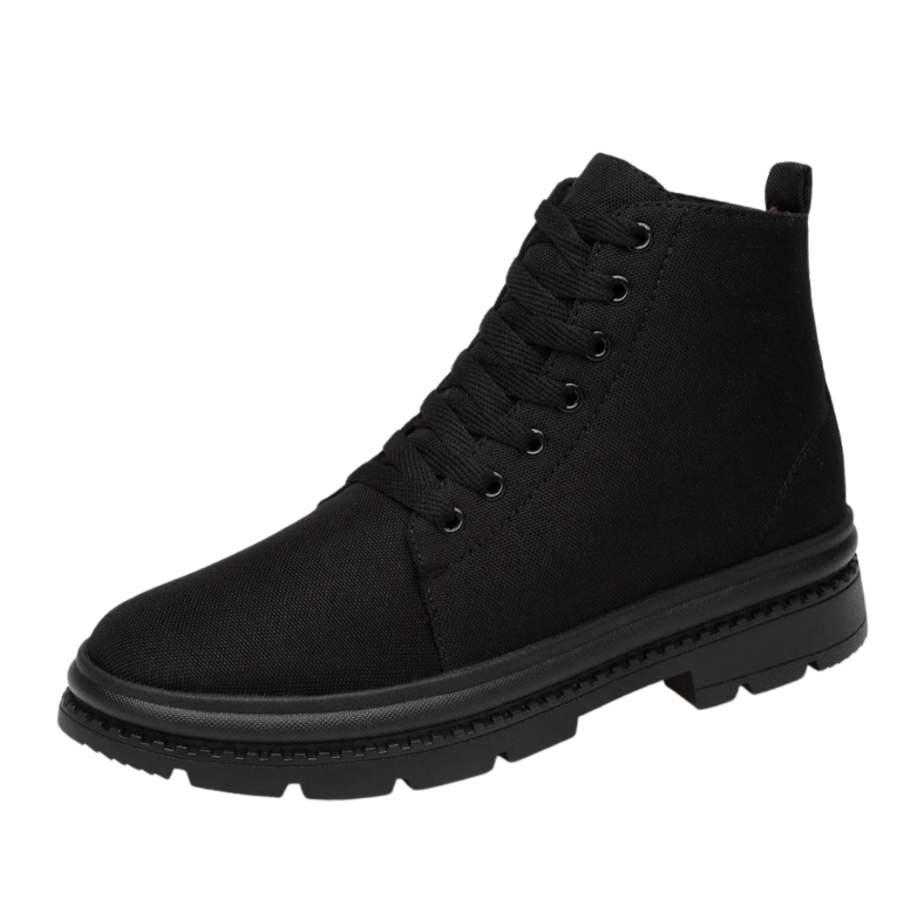 KORE | Black Ankle Boots with Invisible Height Increase 2