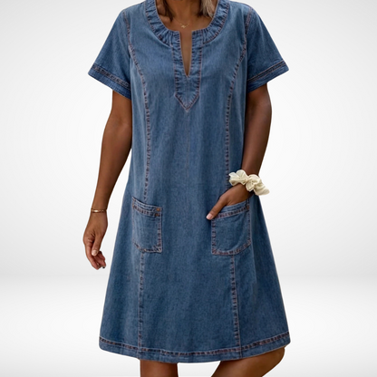 Comfortable Lightweight Blue Dress