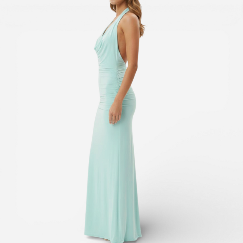 Sleek Cut Out Evening Gown Dress