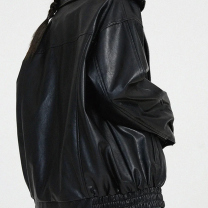 Ladies Classic Biker Leather Jacket