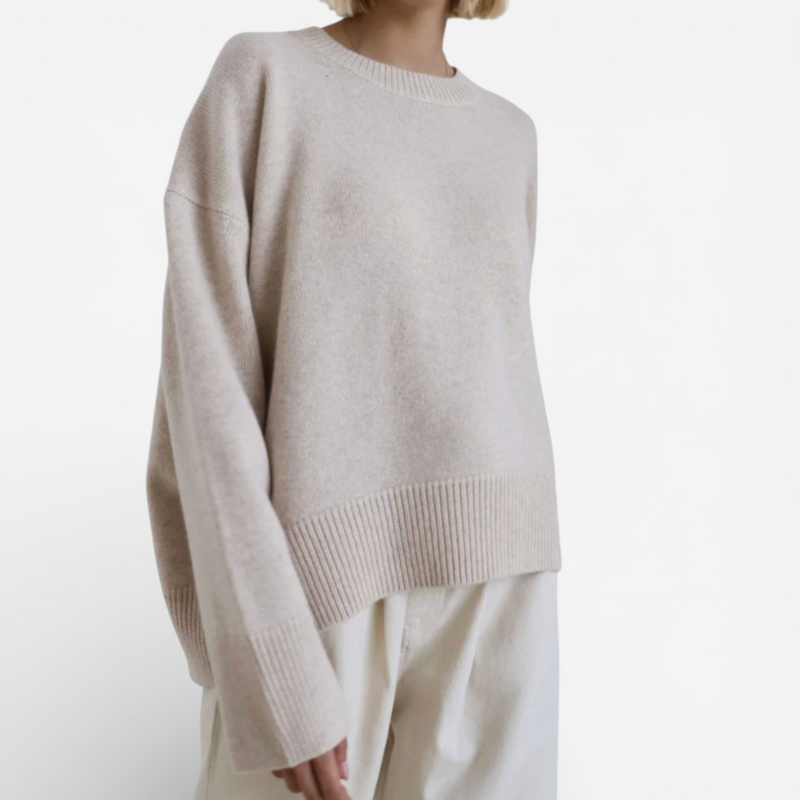 Relaxed Fit Oversized Double Layer Sweater