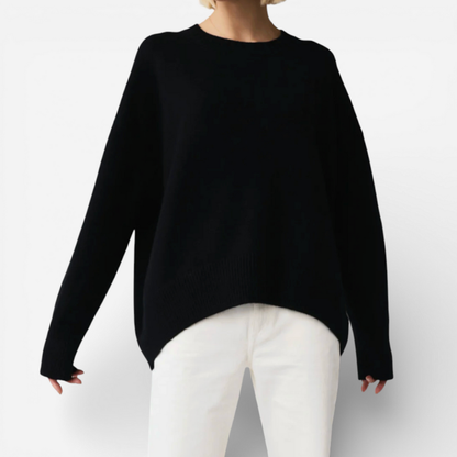 Relaxed Fit Oversized Double Layer Sweater