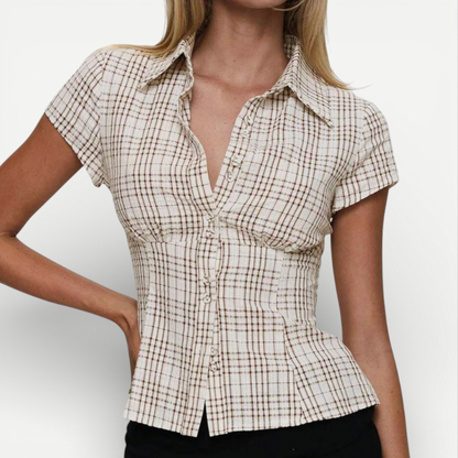 Ladies Classic Check Flannel Shirt - Luxivelle