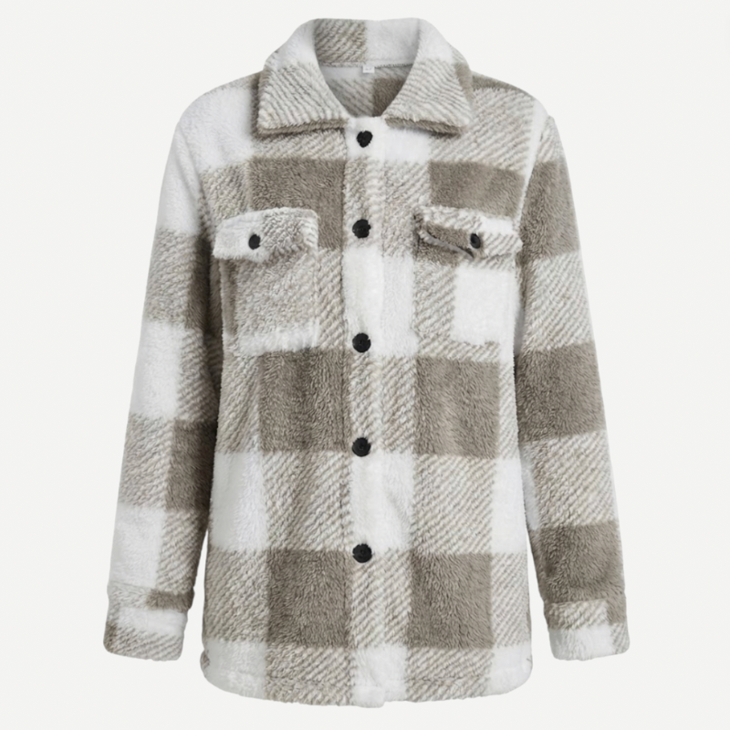 Ladies Classic Check Waterproof Coat - Luxivelle