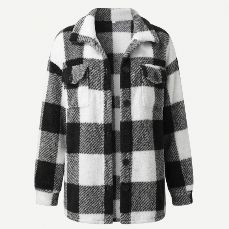 Ladies Classic Check Waterproof Coat
