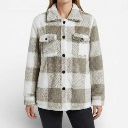 Ladies Classic Check Waterproof Coat