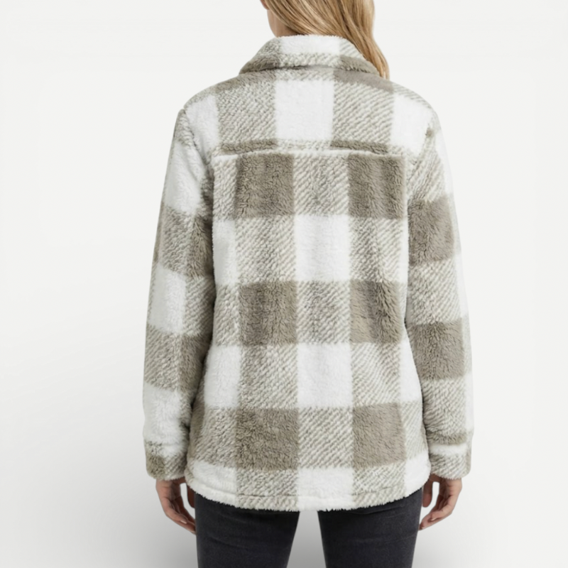 Ladies Classic Check Waterproof Coat