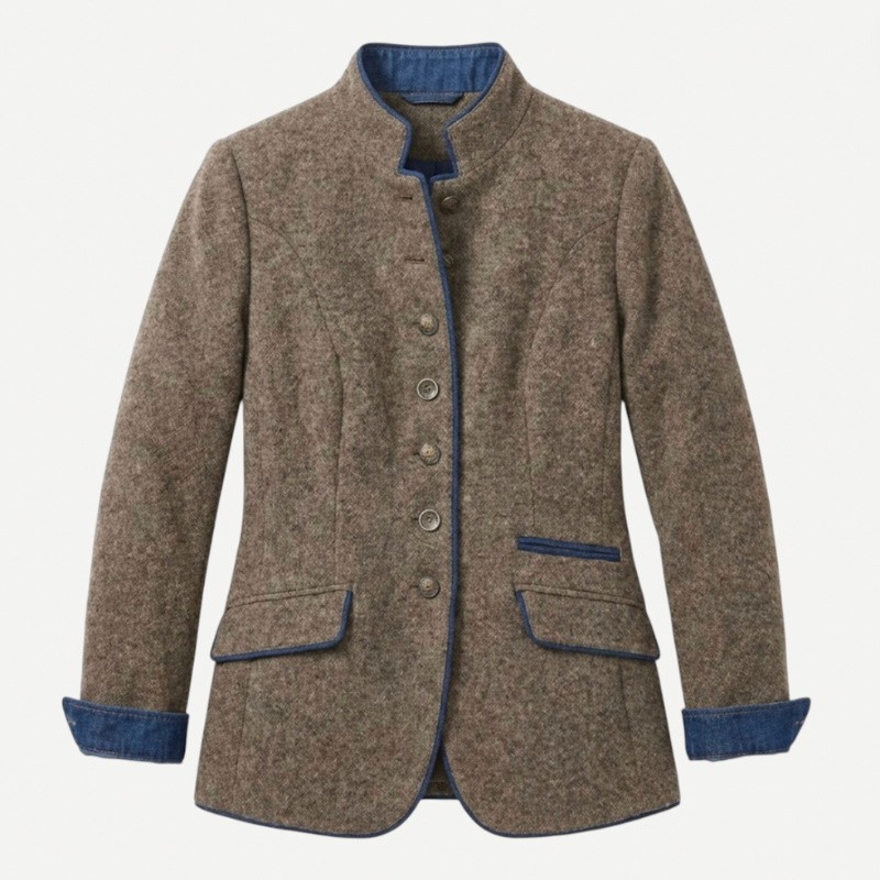 Ladies Classic Double Breasted Coat - Luxivelle