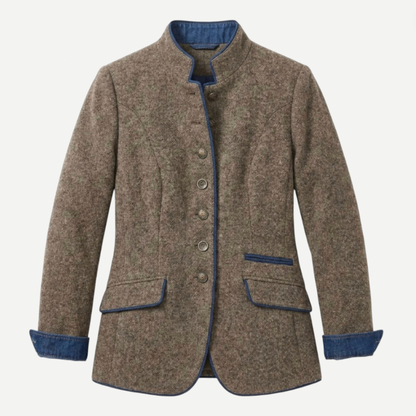 Ladies Classic Double Breasted Coat - Luxivelle