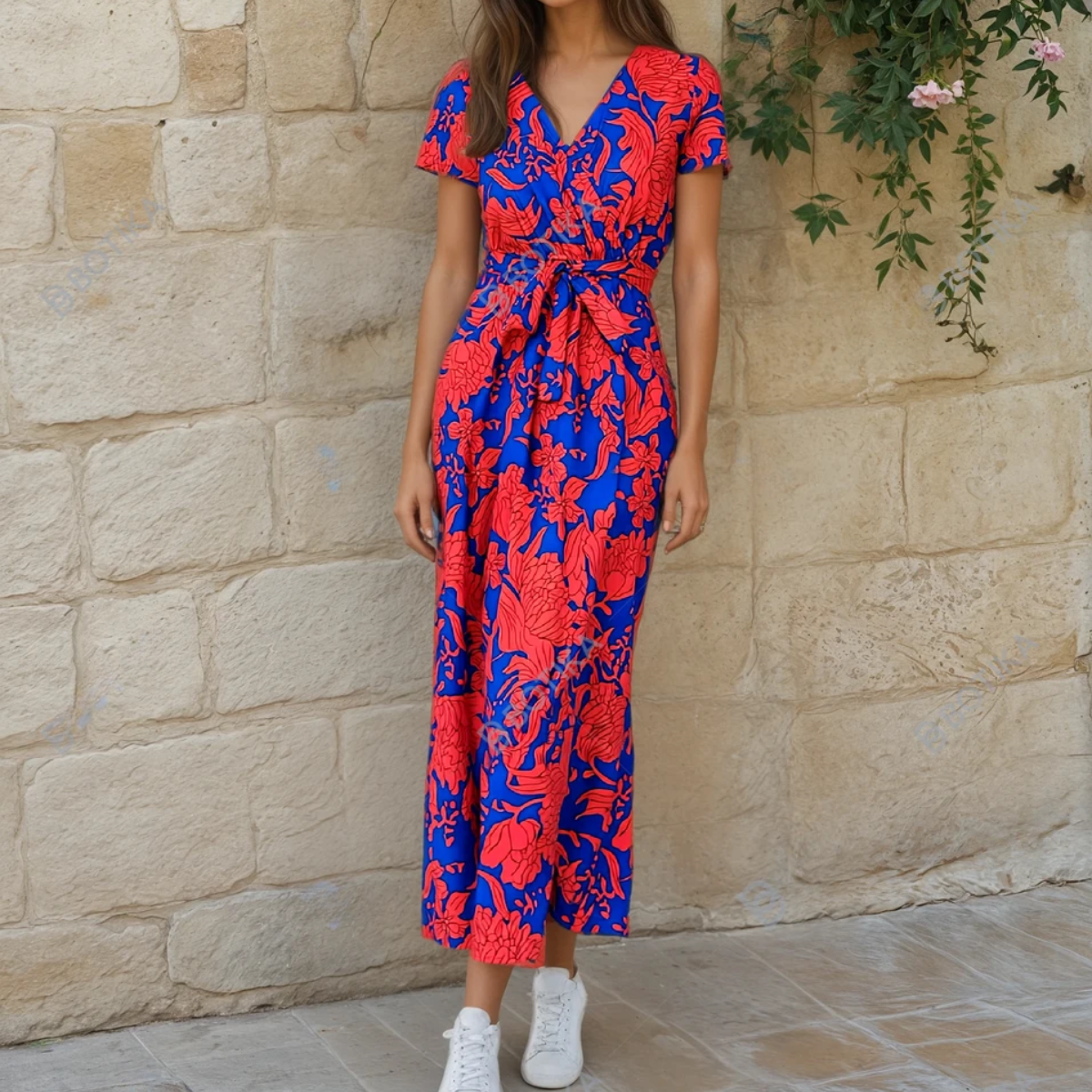 Pastel Pink Slim Fit Summer Dress - Luxivelle