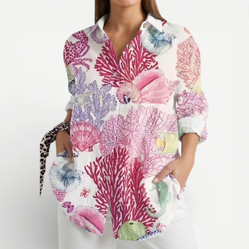 Ladies Floral Patterned Top
