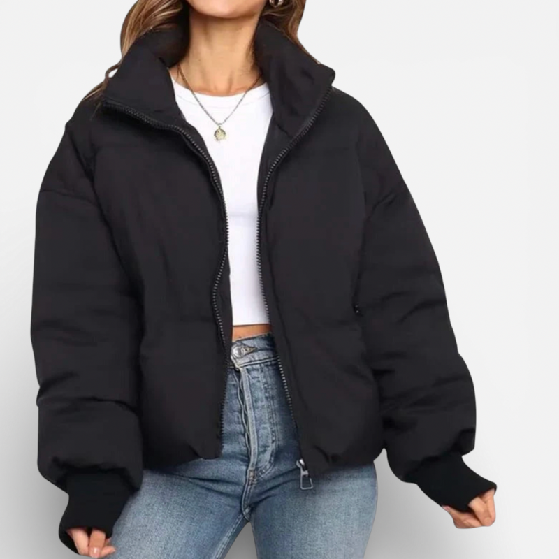 Warm Women's Down Short Parka Jacket