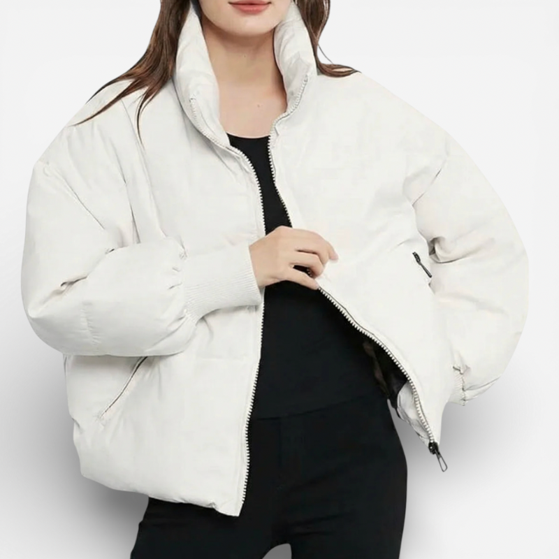 Warm Women's Down Short Parka Jacket