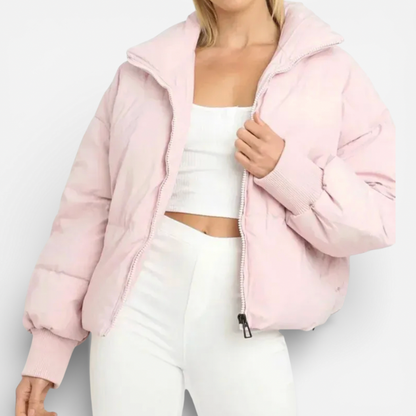 Warm Women's Down Short Parka Jacket
